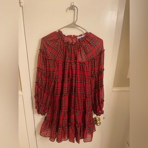 Antonio Melani Red Plaid Dress - NWT